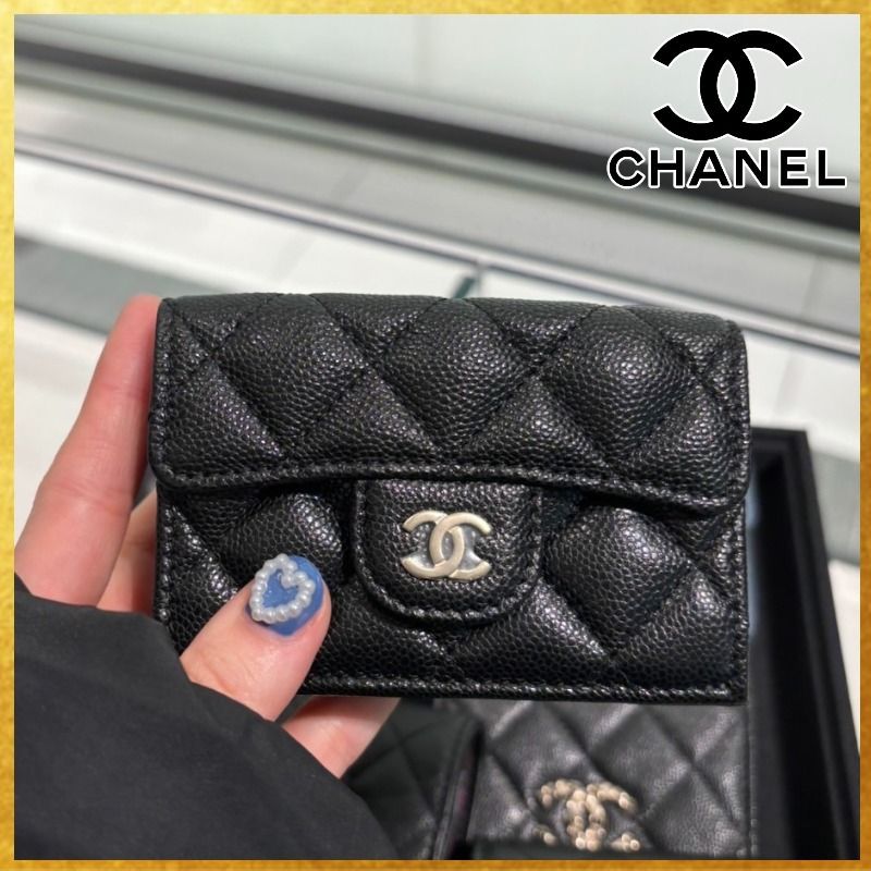 大定番】CHANEL スモール フラップ ウォレット 三つ折り財布 (CHANEL
