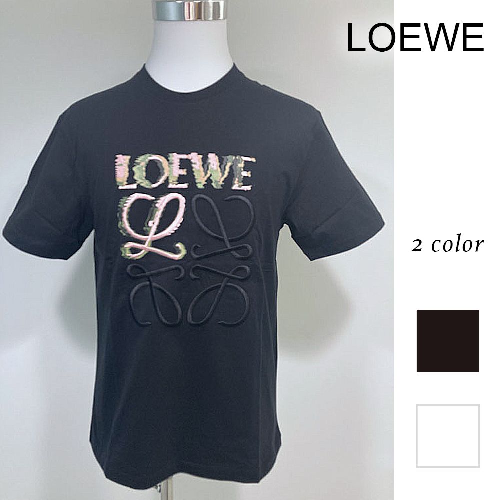 LOEWE 黒 Tシャツ ロゴ刺繍 【公式通販】