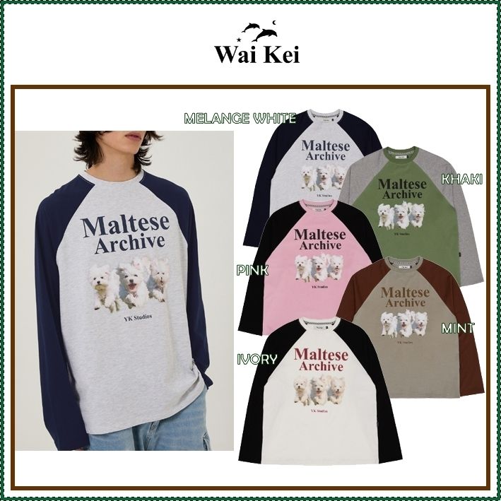 Wai Kei】MALTESE ARCHIVE RAGLAN LONG SLEEVE TSHIRTS (Wai Kei/T