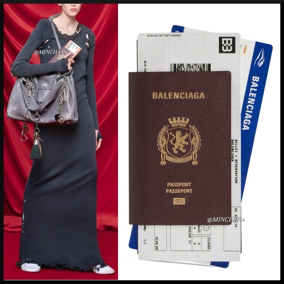 BALENCIAGA】PASSPORT ロング ウォレット 2 チケット (BALENCIAGA/長