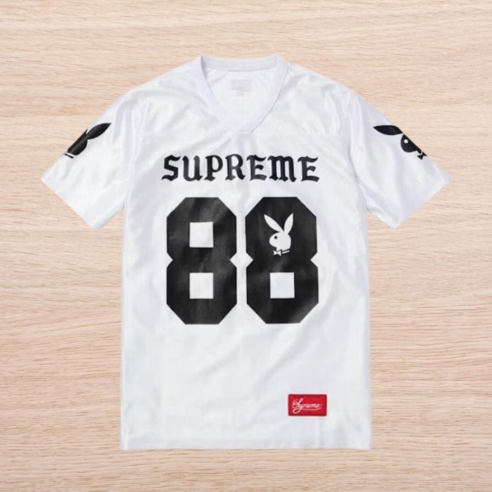 Supreme×プレイボーイコラボ☆ゲームシャツ フットボールシャツ