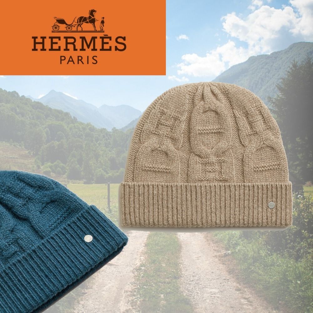 海外限定色！】HERMES Winter Faubourg beanie ニット帽 全2色 (HERMES