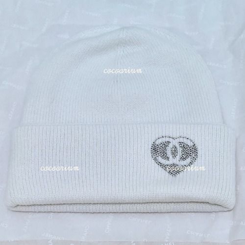 CHANEL ニット帽 ビーニー ハート CHANEL ニット帽 ビーニー ハート