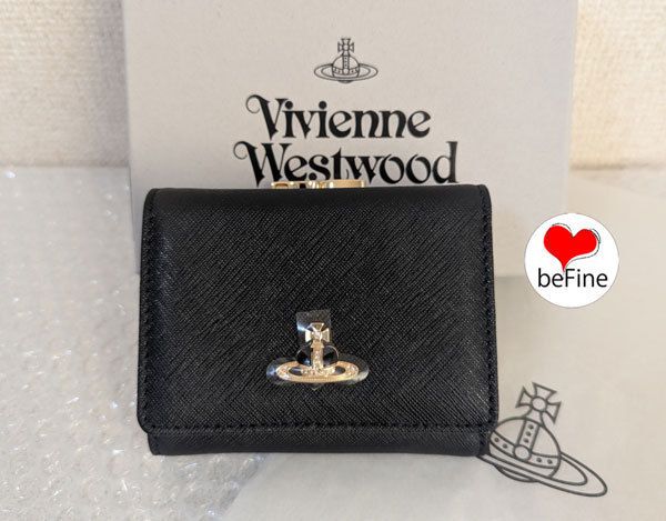 Vivienne Westwood ディアマンテ ハート オーブ 三つ折り財布