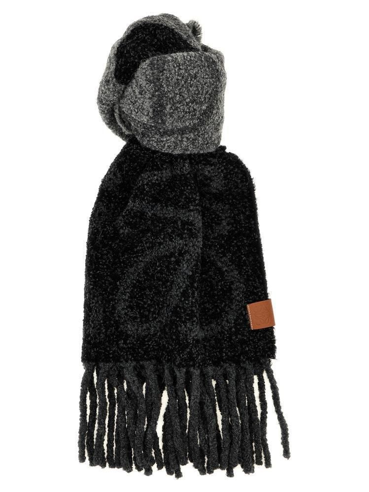 25新作 ロエベ アナグラム スカーフ マフラー アルパカ ウール (LOEWE