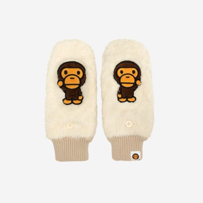 A BATHING APE】 BAPE Baby Milo Gloves Ivory (A BATHING APE/手袋