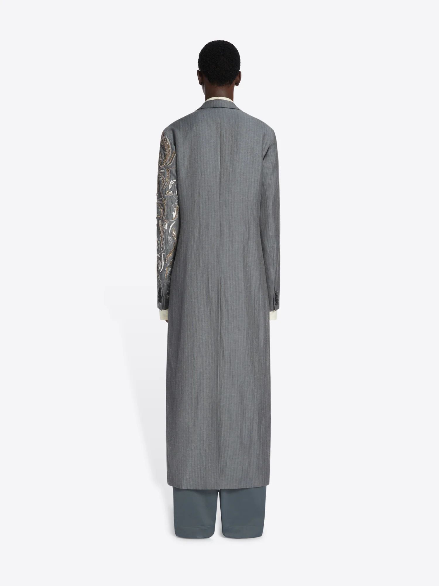 DRIES VAN NOTEN 刺繍入りコート Razon ランウェイ (Dries Van Noten