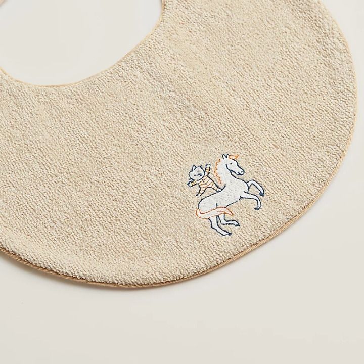 上質感【Hermes】エルメス ベビースタイCabriole round bib (HERMES