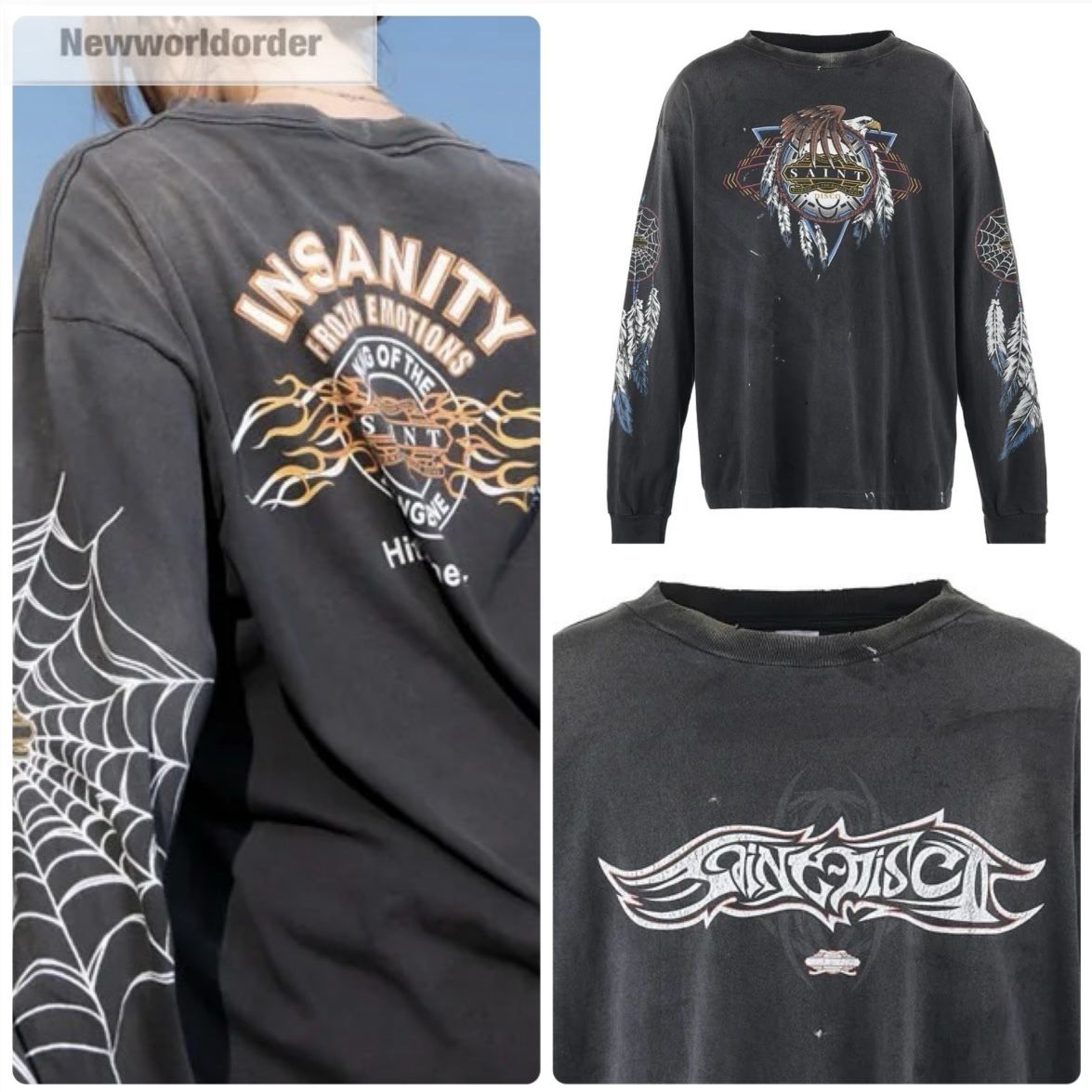 ヴィンテージ加工】セントマイケル×テフロンディスコ ロンT (Saint