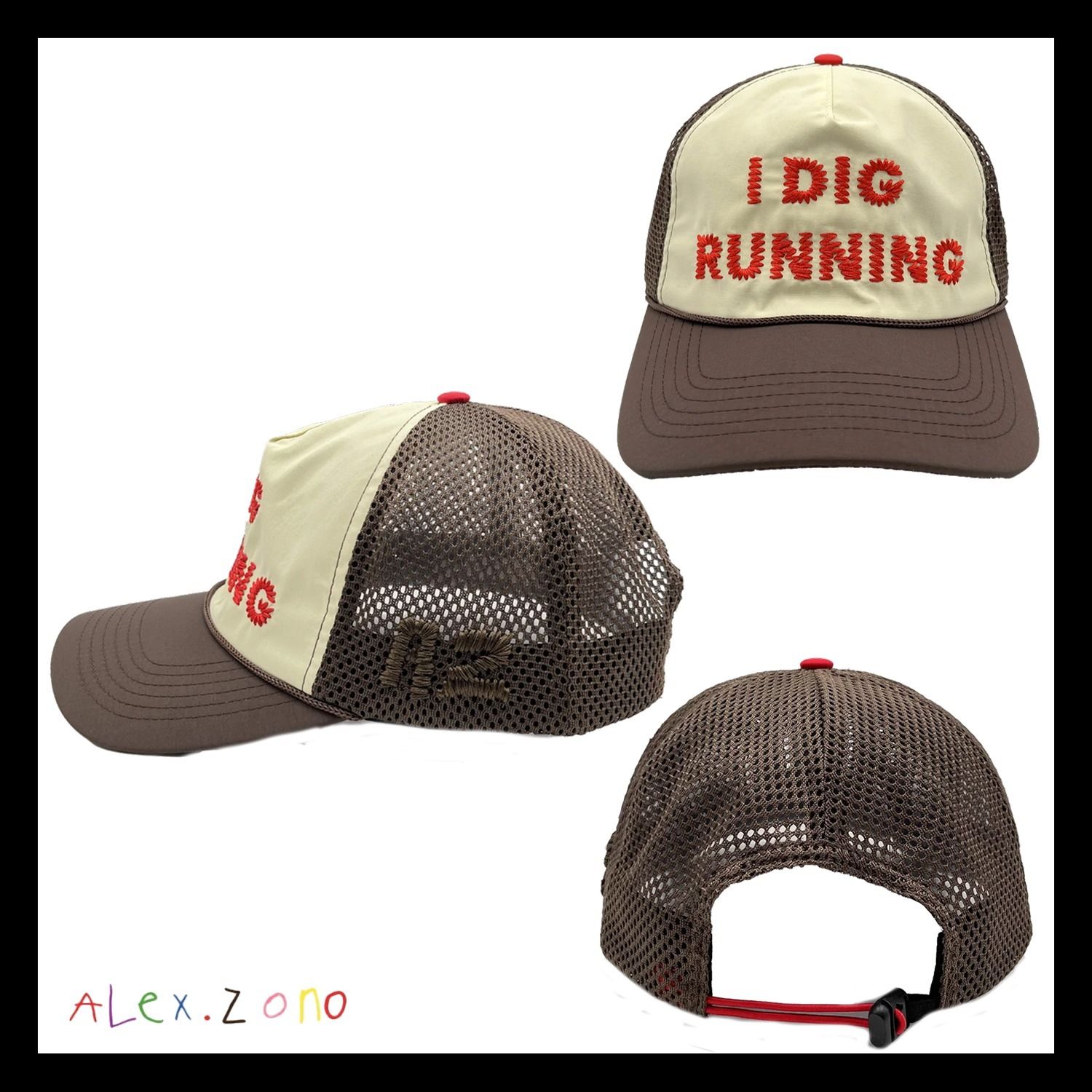 Alex Zono】I Dig Running Trucker Hat OG Brown キャップ (キャップ