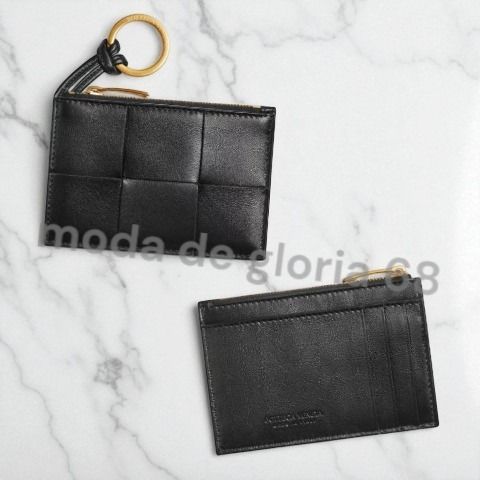 ボッテガヴェネタ イントレチャートレザー キーポーチ ブラック