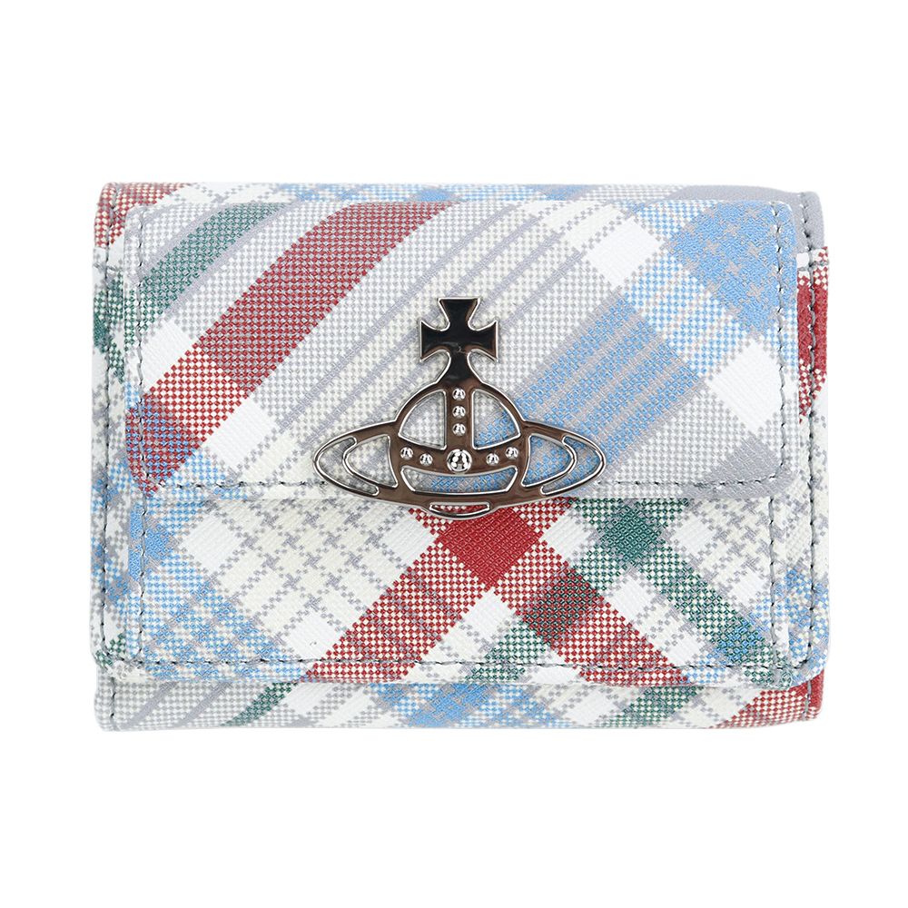 Vivienne Westwood ミニ財布 三つ折り チェック ミニウォレット