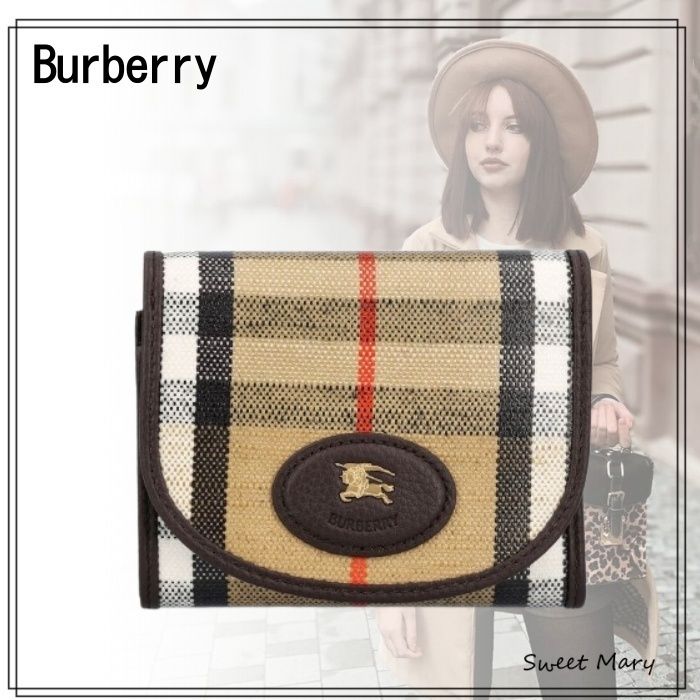 Burberry☆ハイランド コンパクト ウォレット♪【送料込】 (Burberry