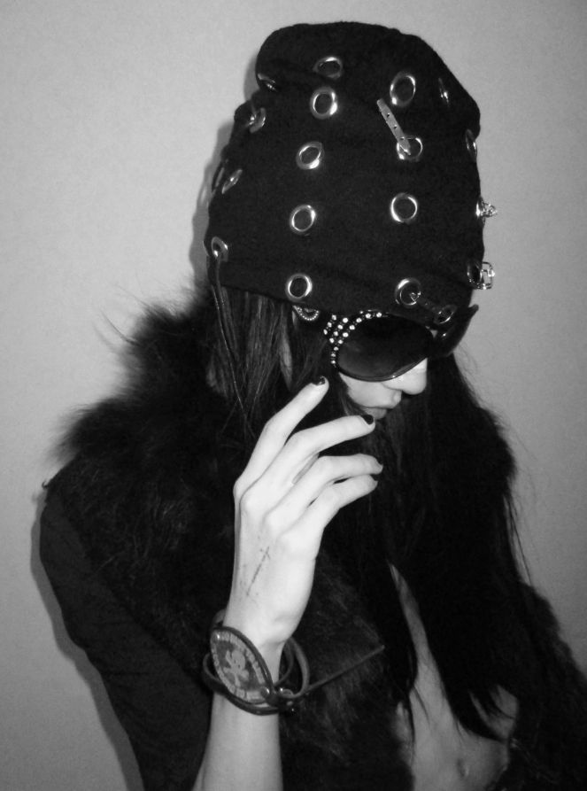 帽子 KUIN l ring punk beanie 送料関税込】KUIN metal ring punk