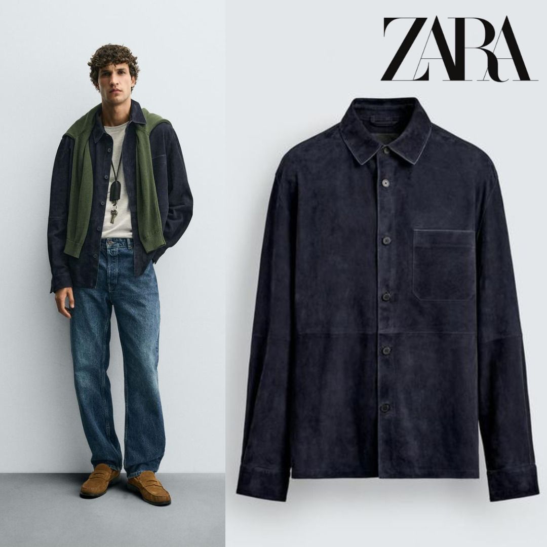 ZARA］スエードレザーシャツジャケット (ZARA/レザージャケット) 4416