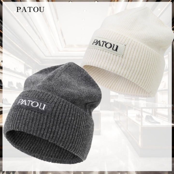 PATOU】ロゴラベル ニット帽 ビーニー (PATOU/ニットキャップ