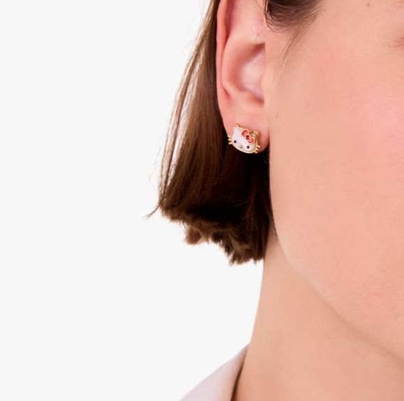 国内発送】ハローキティxケイトスペード ニューヨーク ピアス (kate