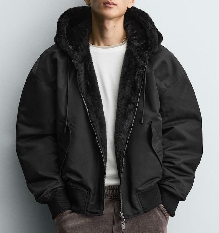 ☆ZARA☆リバーシブル♪フェイクファー*ボンバージャケット (ZARA