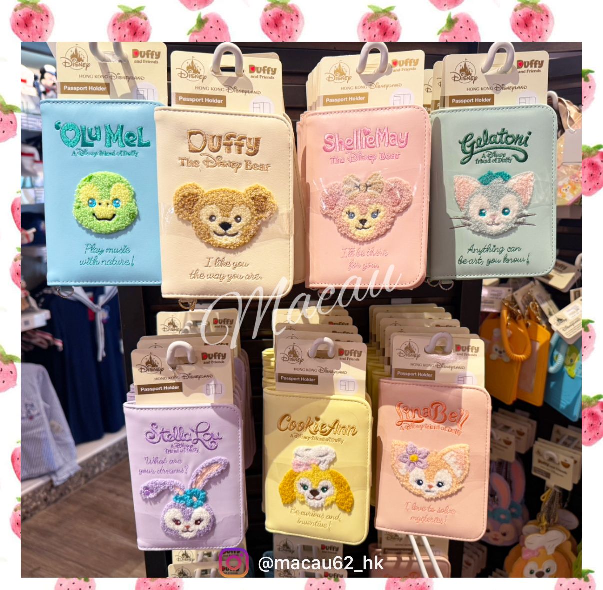 香港ディズニー☆ダッフィー&フレンズ パスポートケース (Disney