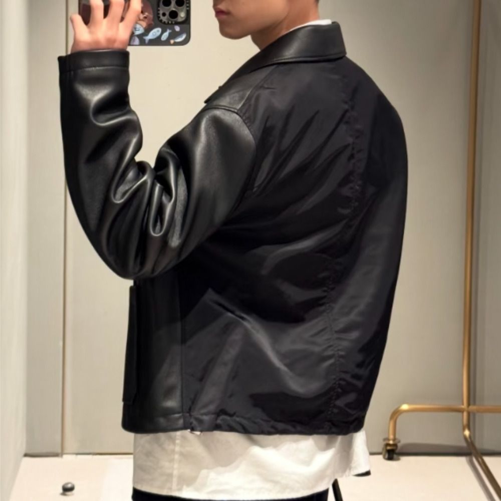 無言の品格【LOEWE】ナッパラムスキン レザージャケット (LOEWE/レザー