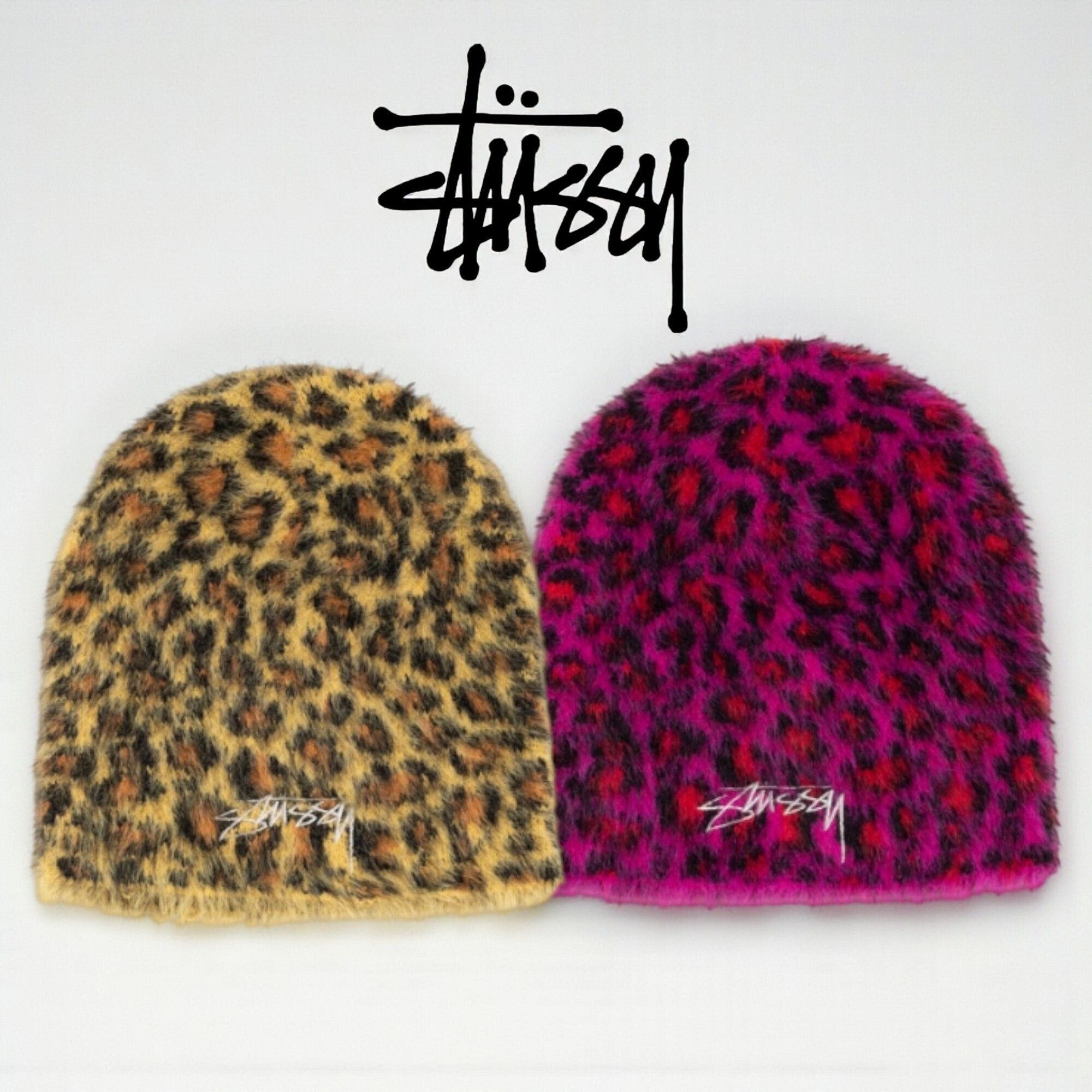 STUSSY SKULLCAP LEOPARD☆送料込 (STUSSY/ニットキャップ・ビーニー