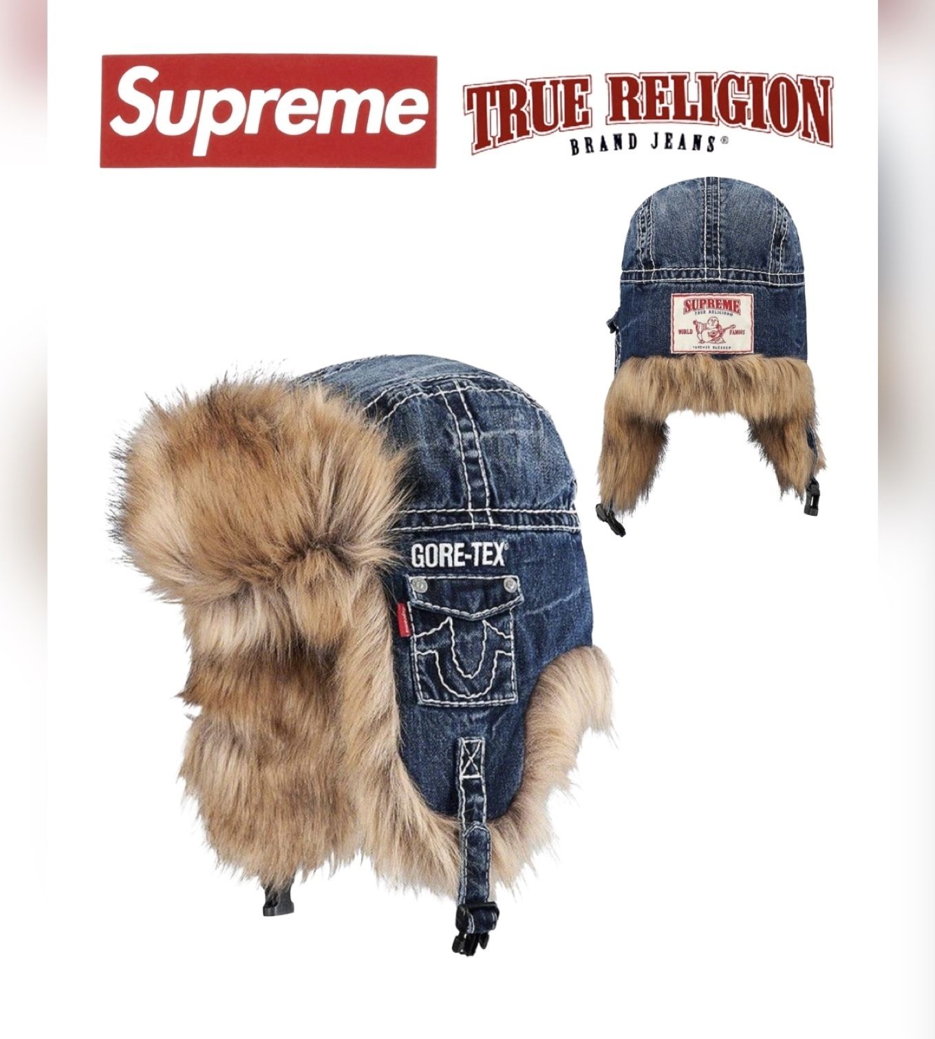 Supreme × True Religion GORE-TEX ファー トラッパーハット (Supreme
