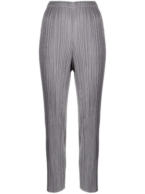 Pleats Please Issey Miyake プリーツ クロップドパンツ | グレー