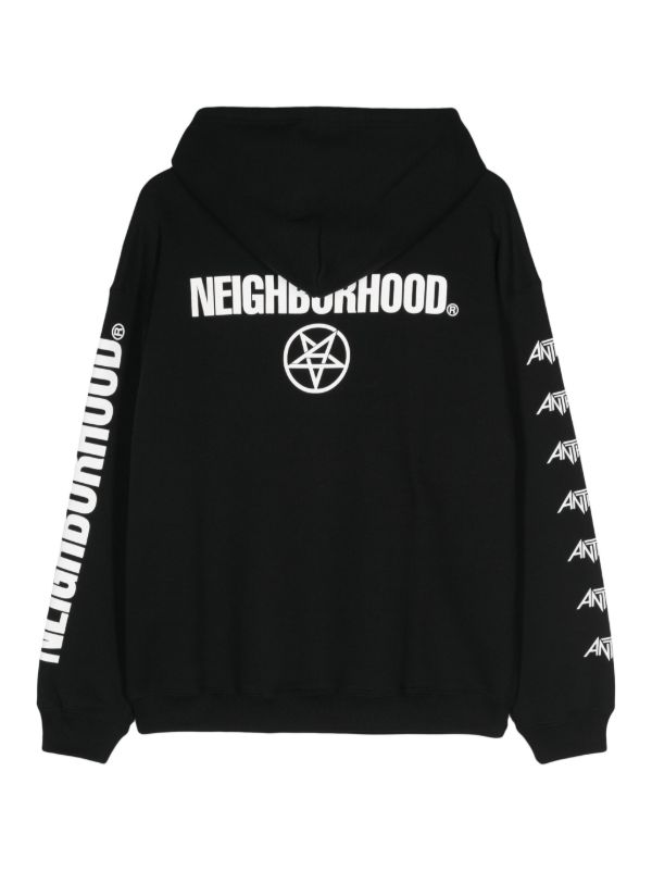 Neighborhood x Anthrax ロゴ パーカー | ブラック | FARFETCH JP