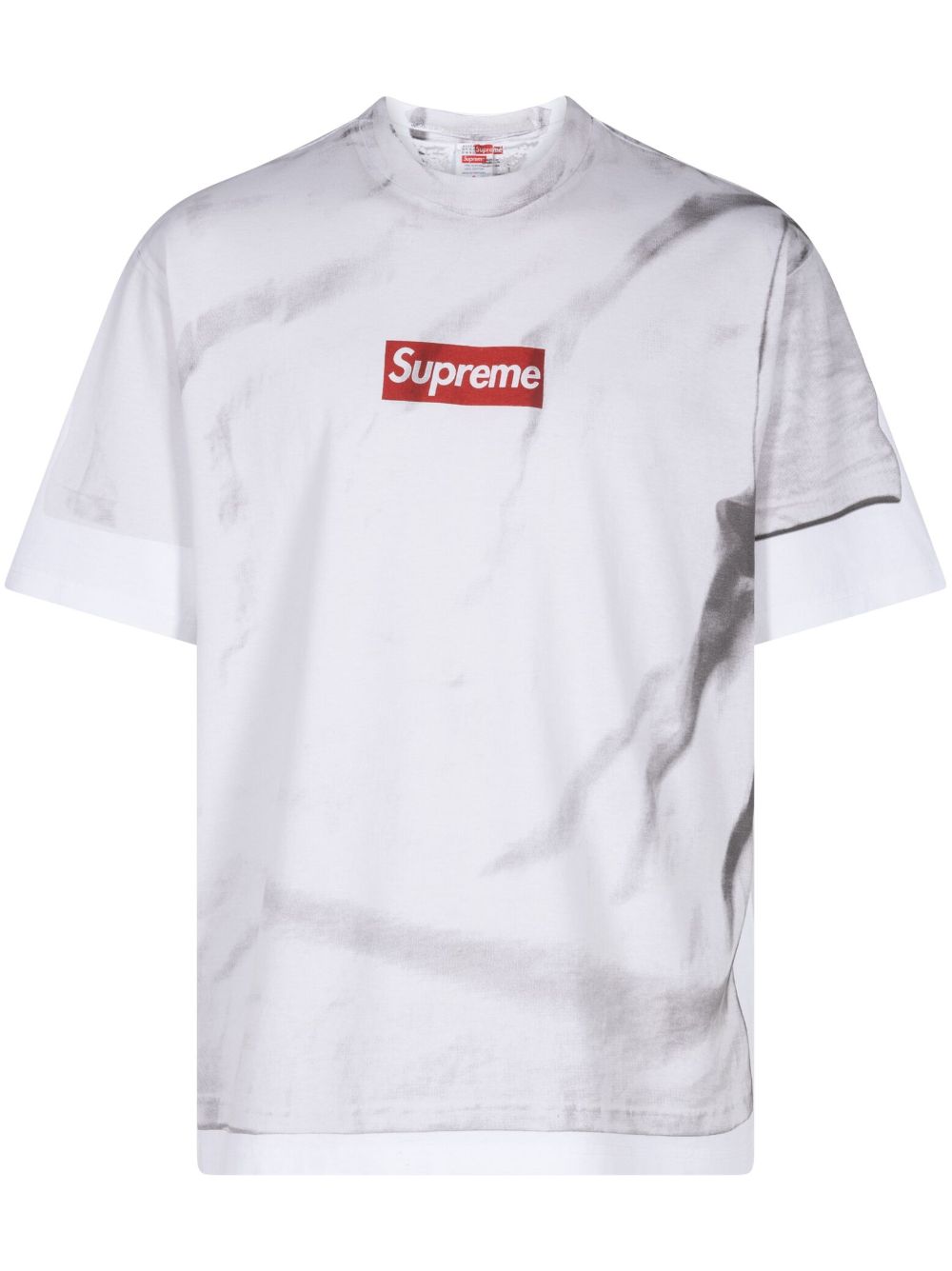 Supreme x MM6 Maison Margiela Box Logo T-shirt | White | FARFETCH ID