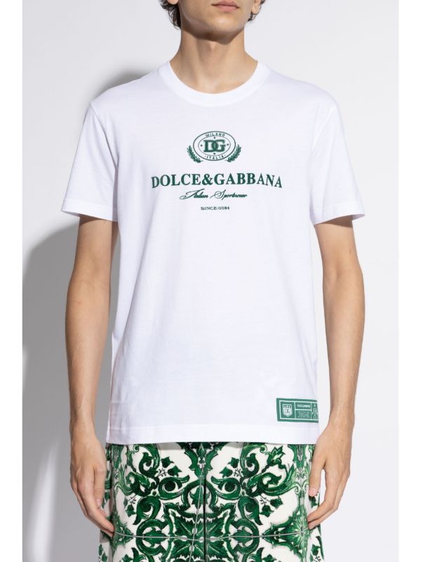 Dolce & Gabbana logo-print Cotton T-shirt | White | FARFETCH