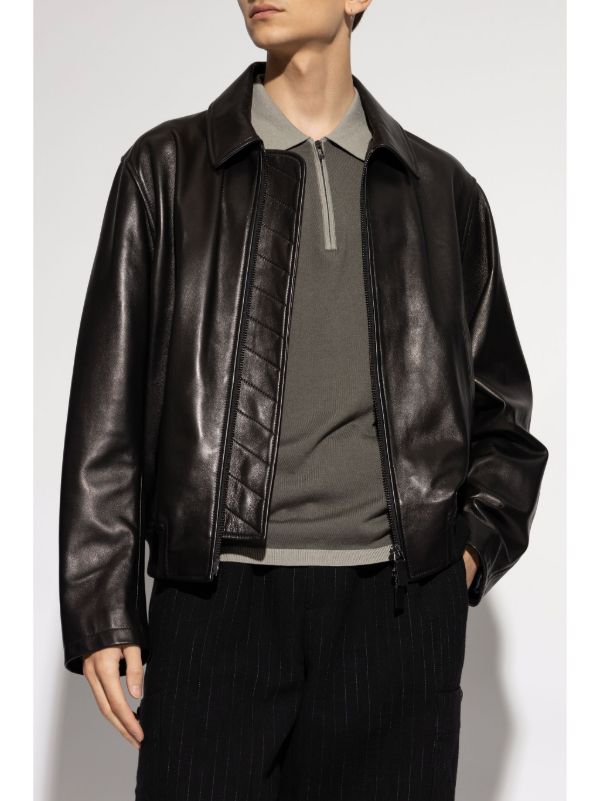 極美品 レザージャケット EMPORIO ARMANI ライダーズ