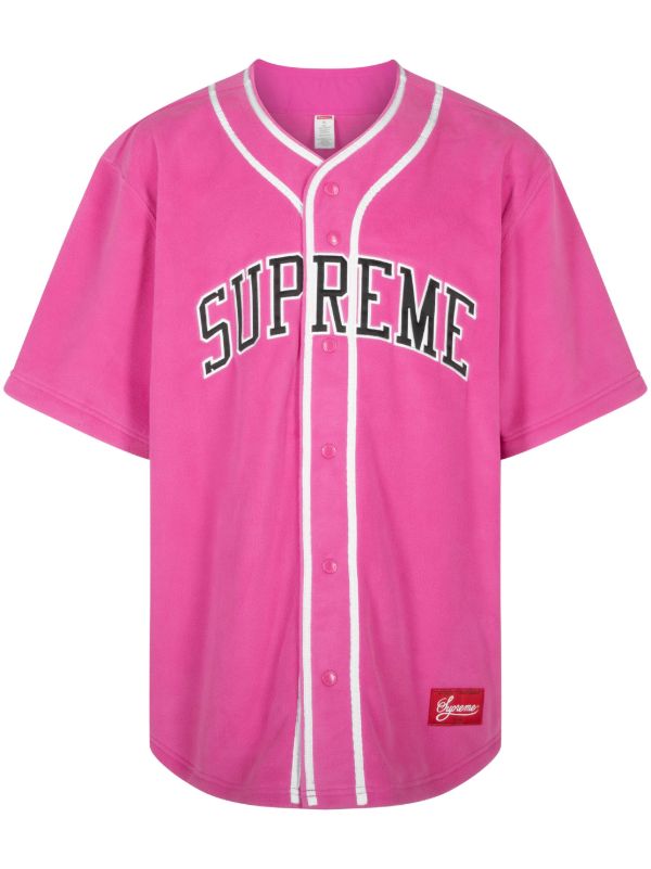 Supreme Polartec Baseball Tシャツ | ピンク | FARFETCH JP