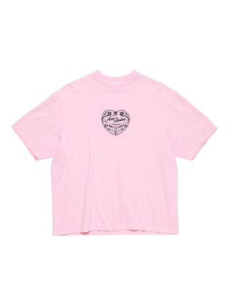 Acne Studios ハート ロゴ Tシャツ | ピンク | FARFETCH JP