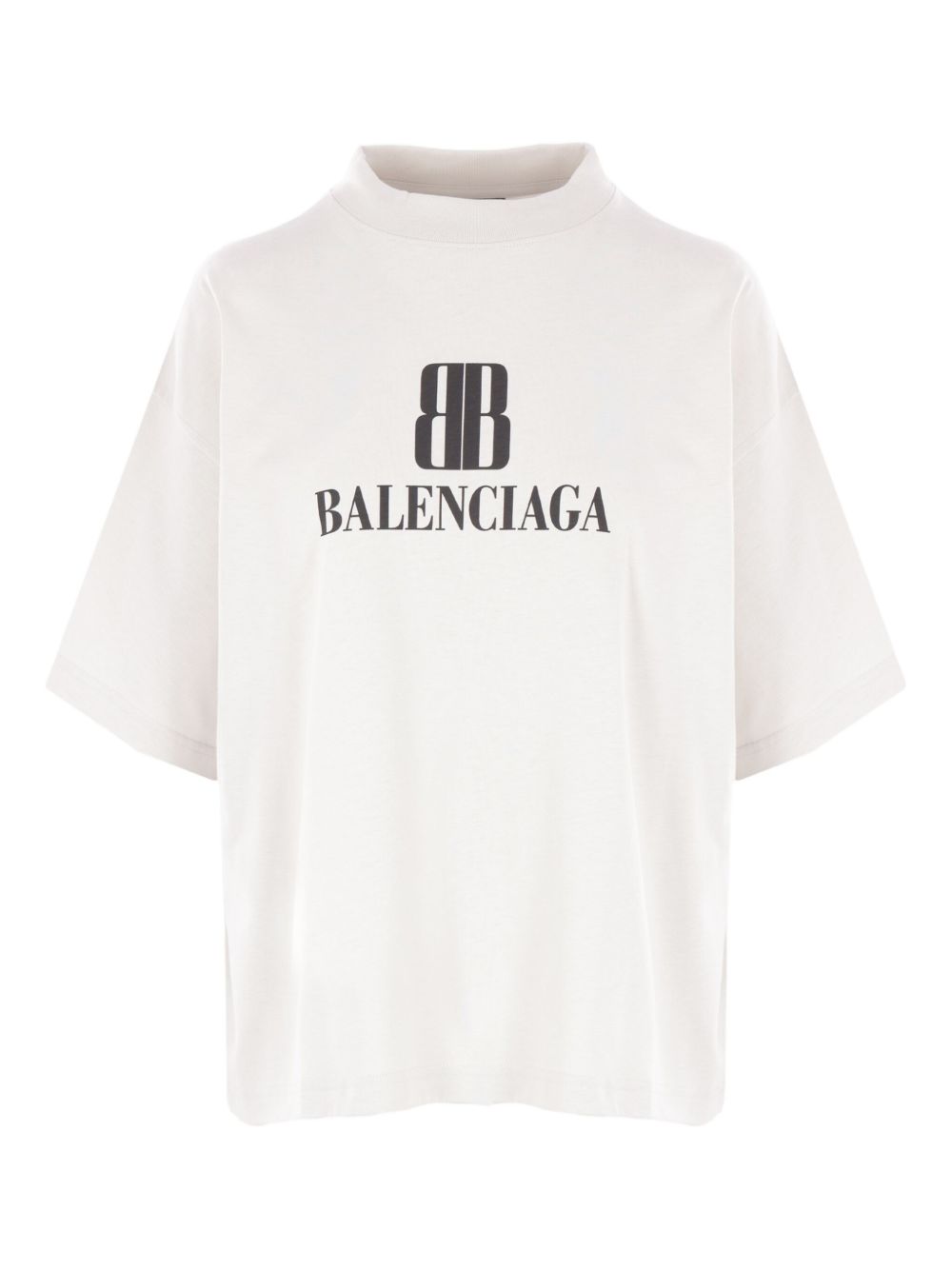 Balenciaga logo-print Cotton T-shirt | White | FARFETCH