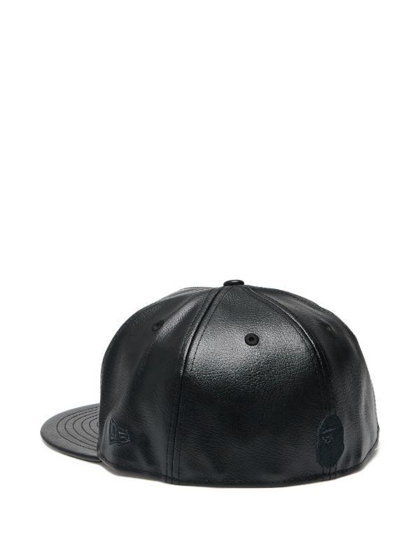 A BATHING APE® x New Era レザーキャップ | ブラック | FARFETCH JP