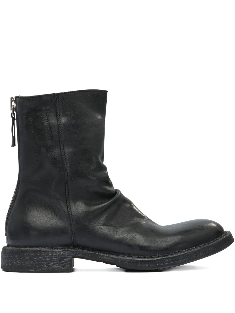 Moma zip-detail Slouch Ankle Boots | Black | FARFETCH