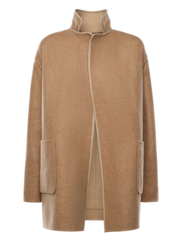 Loro Piana リバーシブル スタンドカラーコート | ブラウン | FARFETCH JP