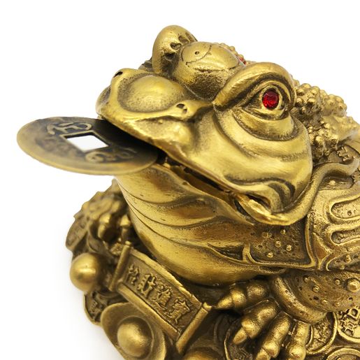 招財進宝 三足金蟾 鎮宅 辟邪 開運 風水 工芸品 美術品