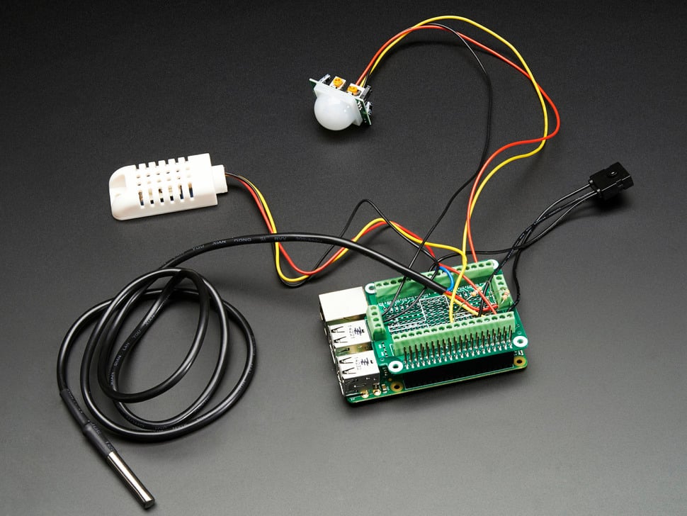 Pi-EzConnect Terminal Block Breakout HAT : Adafruit Industries