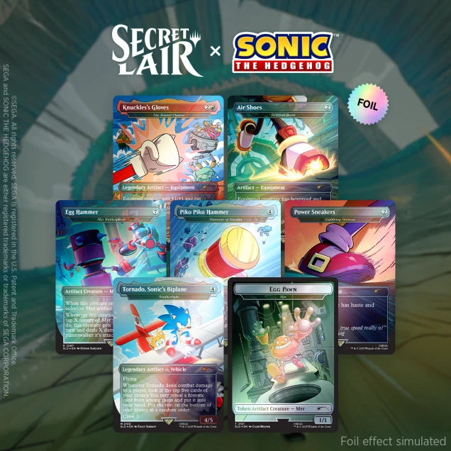 Secret Lair x Sonic: Turbo Gear Foil Edition | Secret Lair