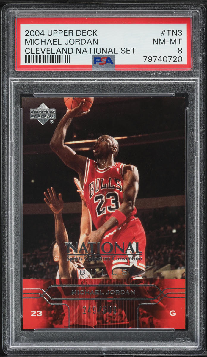 2004 Upper Deck Cleveland National Set Michael Jordan #TN3 PSA 8