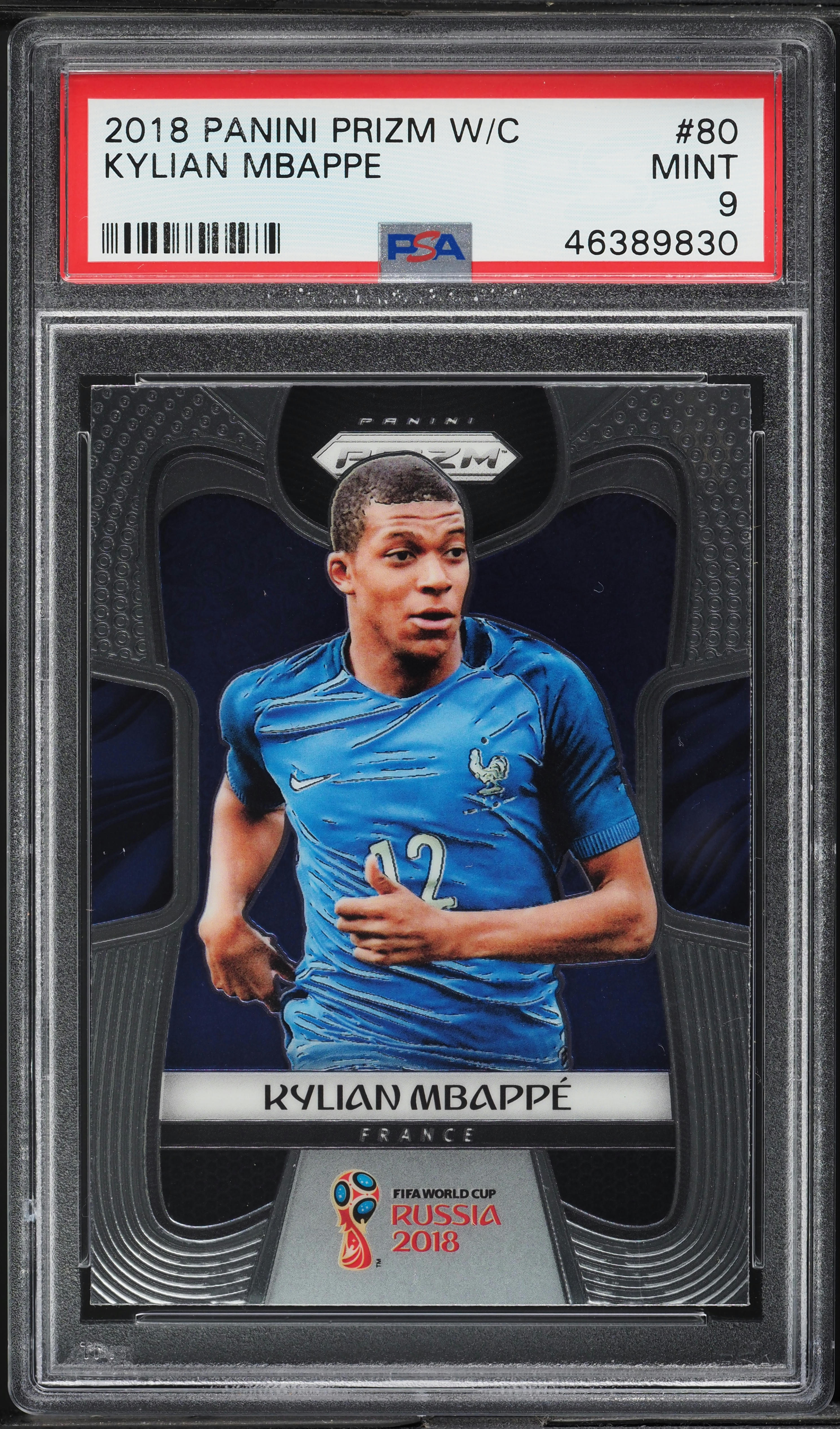 PSA9 RC mbappe panini 2018 W杯 PSA9 2017-18 PANINI WCCF #EXTRA