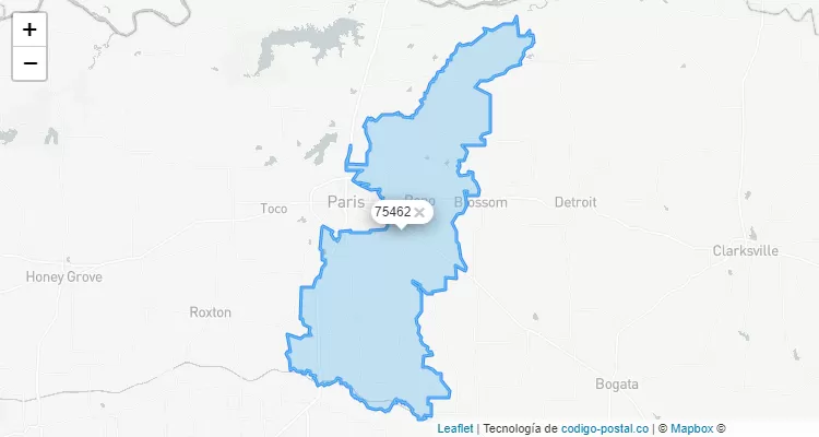 75462 ZIP Code - United States