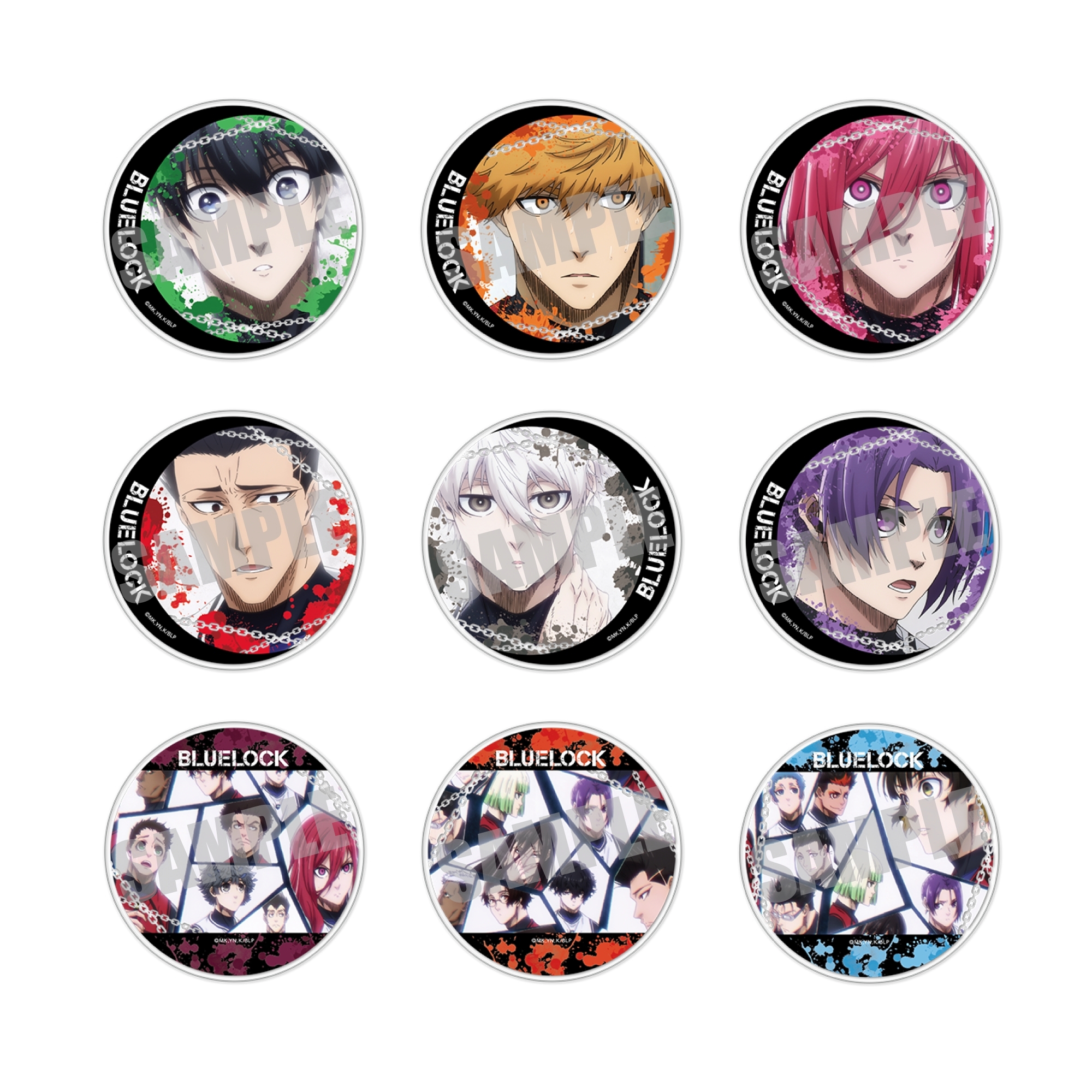 ブルーロック PWC アクリルブロック コースター 缶バッジ ブルーロック