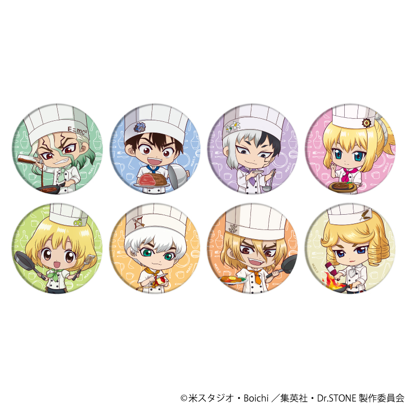 Dr.STONE_缶バッジ20/ボックス(全8種)(ミニキャライラスト