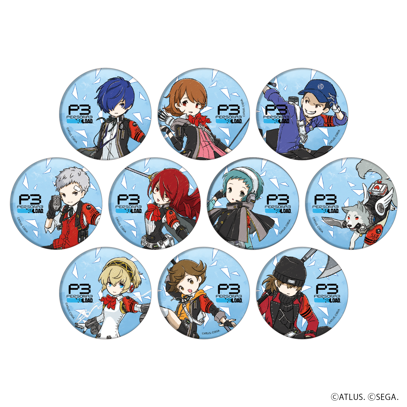 ペルソナ3 リロード_缶バッジ01/BOX(全10種)(グラフアートイラスト