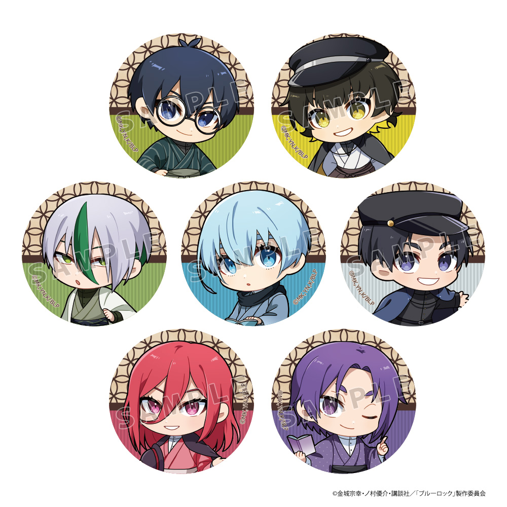 ニ子一揮 ブルーロック ブルロ ジュエリー 缶バッジ 原作絵 まとめ売り
