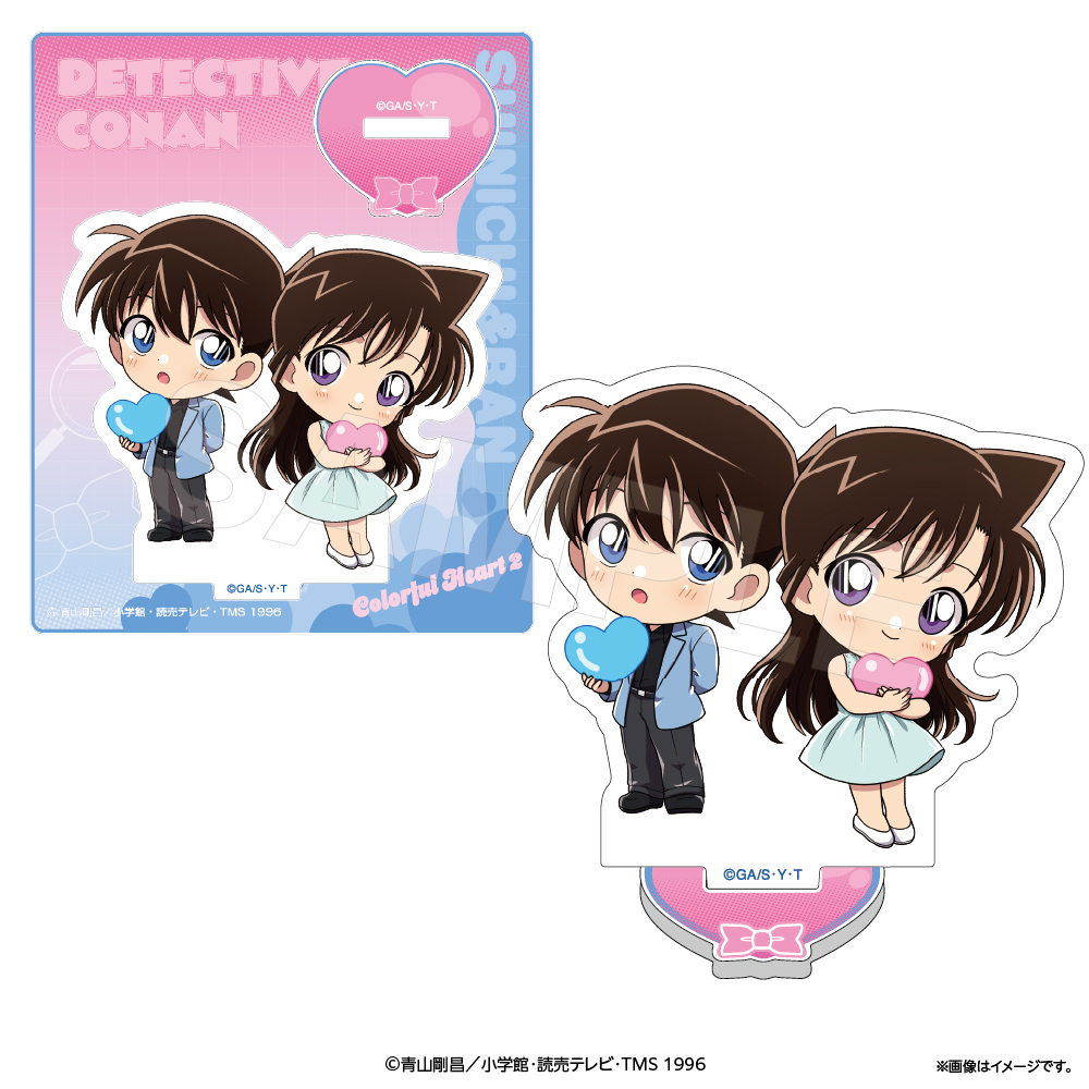 名探偵コナン 缶バッジ 直径約5.8CM毛利蘭 工藤新一（黒A26)