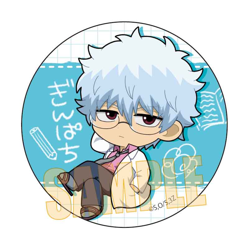 銀魂 アクリルスタンド、缶バッジ 坂田銀時(銀八) 銀魂 アクリル