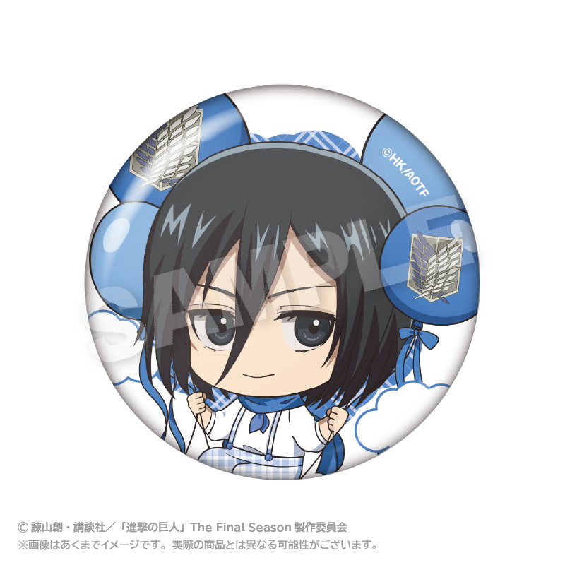 進撃の巨人 ミカサ 缶バッジ WIT STUDIO まとめ売り 進撃の巨人 ミカサ